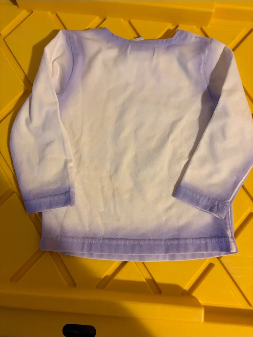 The Children's Place Lavender-Trim White Long-Sleeve Tee with Floral Print